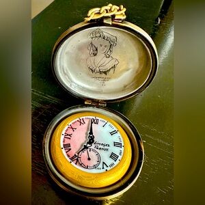 Hand painted Limoges box, pocket watch. Purchased in Paris